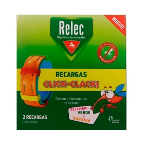 RELEC RECARGAS PULSERAS ANTIMOSQUITOS 2 RECARGAS