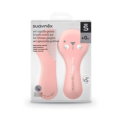 SUAVINEX SET CEPILLO PEINE ROSA