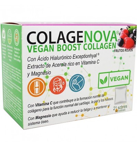 COLAGENOVA VEGAN BOOST FRUTOS ROJOS 21 SOBRES